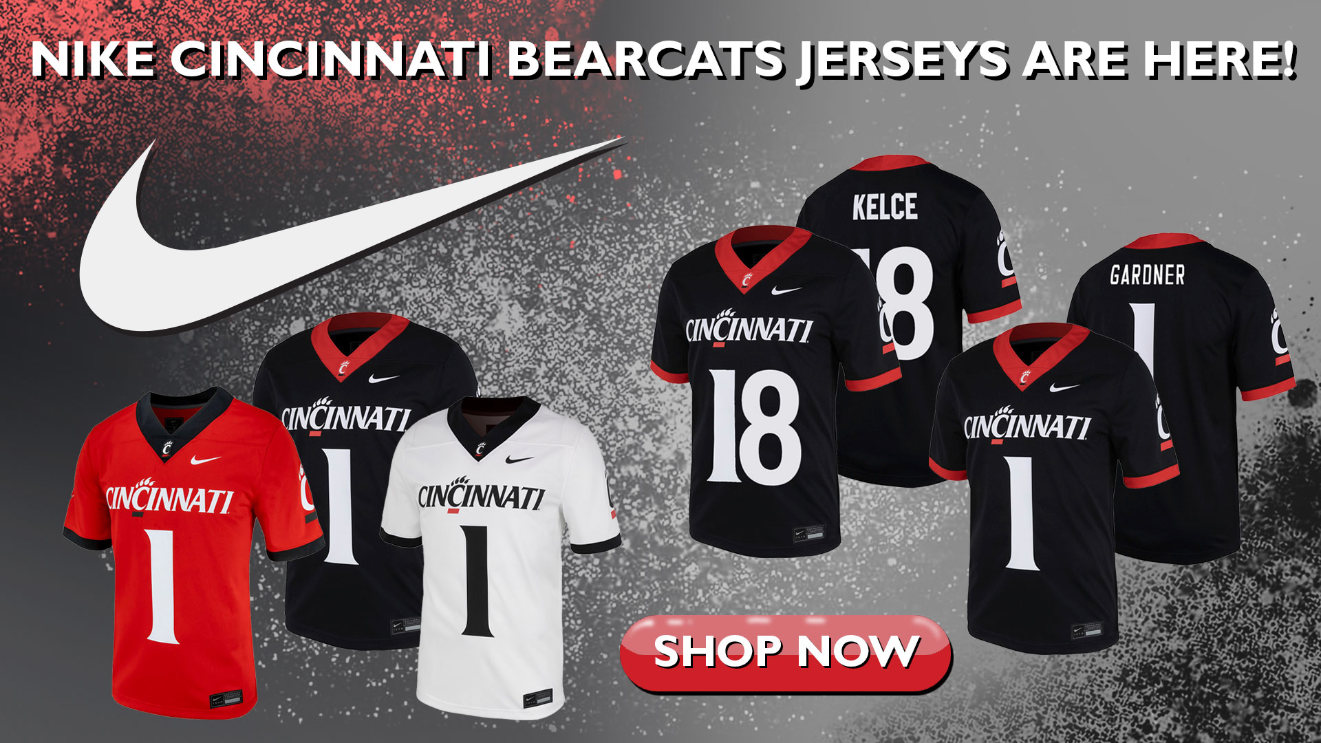 University of Cincinnati Jerseys, Cincinnati Bearcats Football